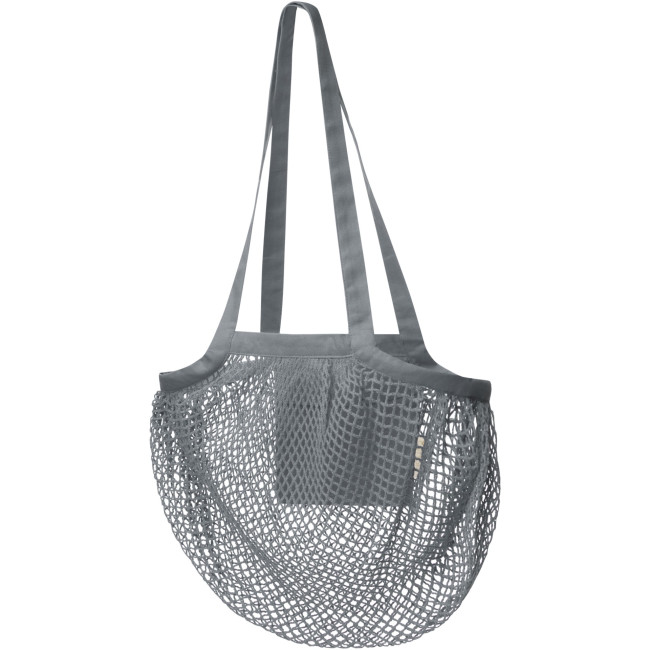 Promotional Pune 100 g/m² Gots Organic Mesh Cotton Tote Bag 6L - Image 1