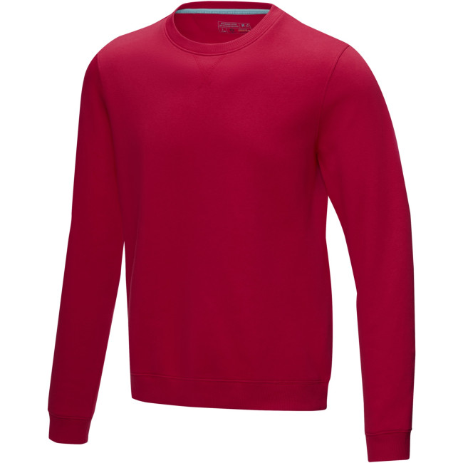 Promotional Jasper Men’s GOTS Organic Recycled Crewneck Sweater - Image 3