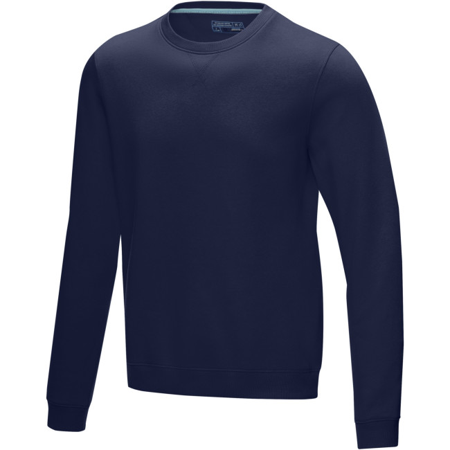 Promotional Jasper Men’s GOTS Organic Recycled Crewneck Sweater - Image 4