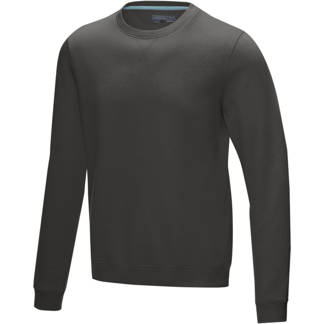 Promotional Jasper Men’s GOTS Organic Recycled Crewneck Sweater - Image 2