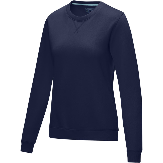 Promotional Jasper Women’s GOTS Organic Recycled Crewneck Sweater - Image 3