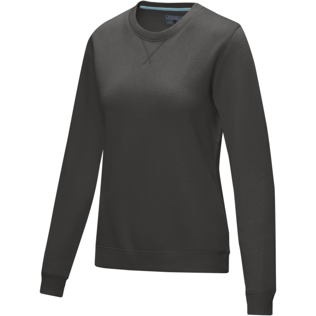 Promotional Jasper Women’s GOTS Organic Recycled Crewneck Sweater - Image 2