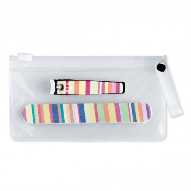 Promotional Manicure tools in clear pouch - Image 3