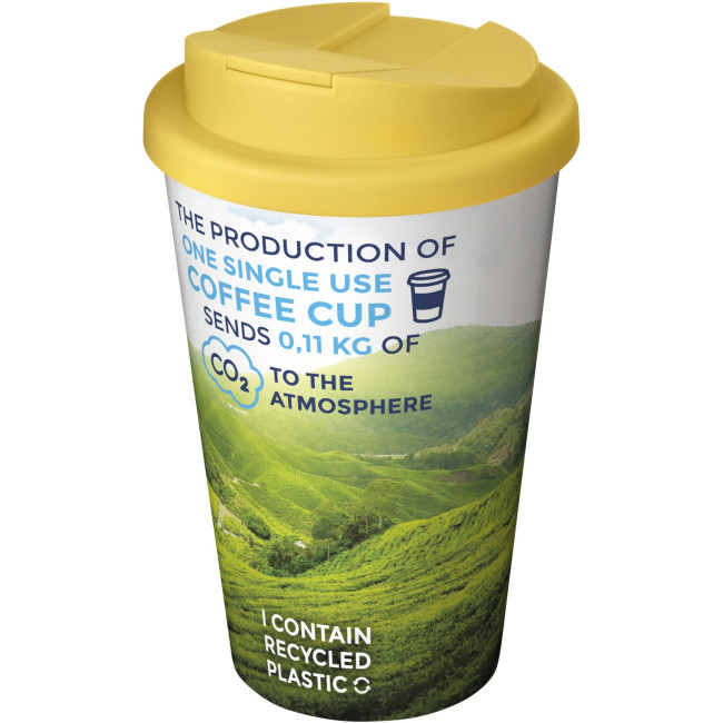 Promotional Brite-Americano Tumbler With Spill-Proof Lid 350ml - Image 7