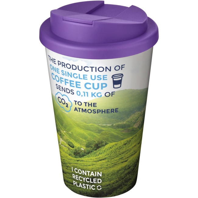 Promotional Brite-Americano Tumbler With Spill-Proof Lid 350ml - Image 1