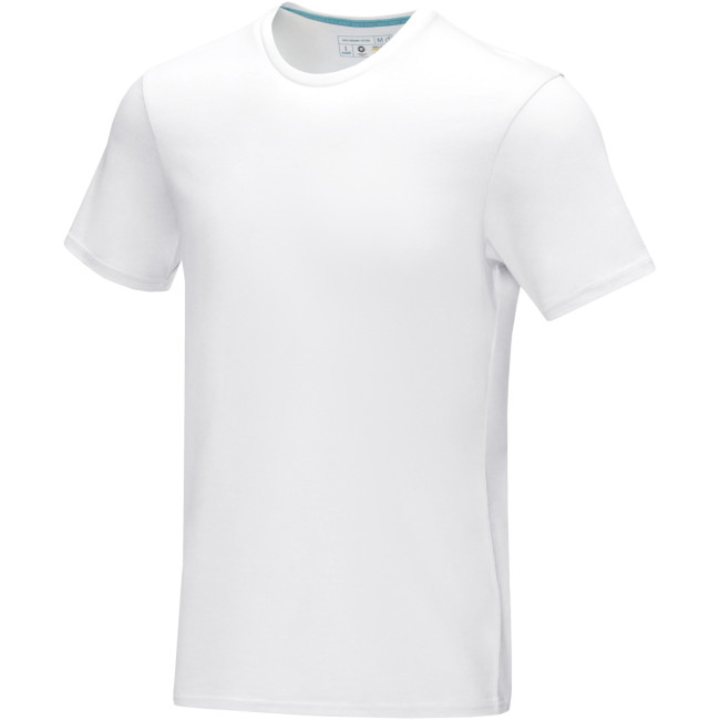 Promotional Azurite Short Sleeve Men’s GOTS Organic T-Shirt - Image 2