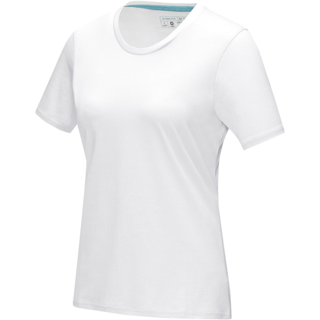 Promotional Azurite Short Sleeve Women’s GOTS Organic T-Shirt - Image 2