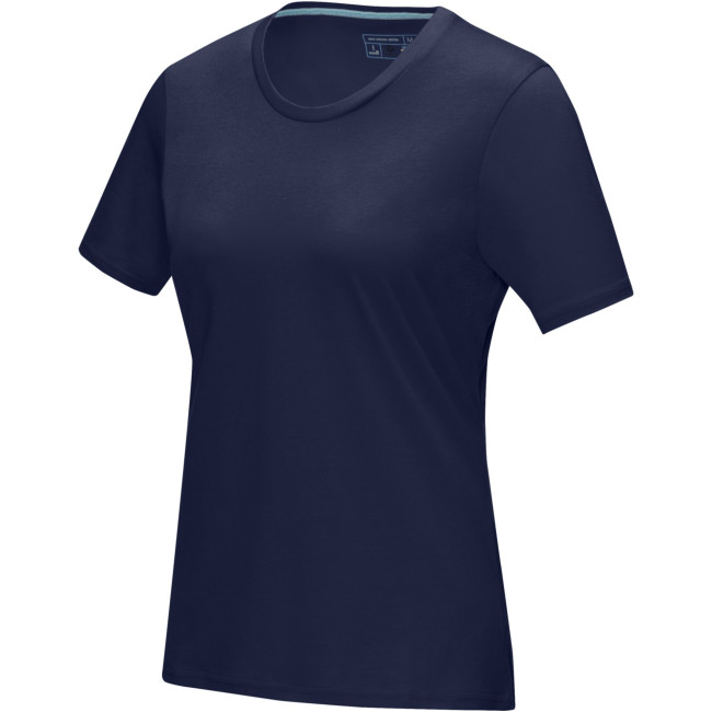 Promotional Azurite Short Sleeve Women’s GOTS Organic T-Shirt - Image 1