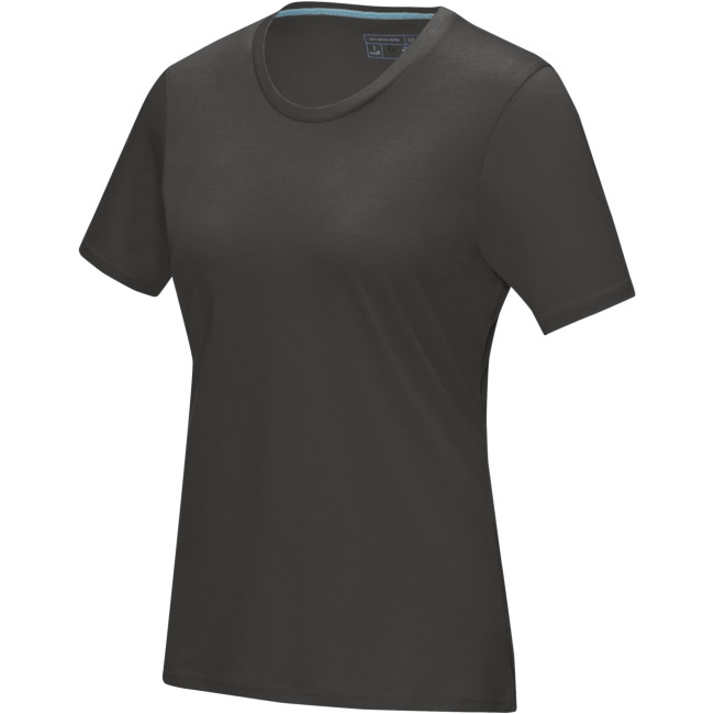 Promotional Azurite Short Sleeve Women’s GOTS Organic T-Shirt - Image 4