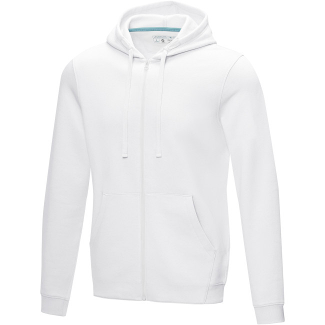 Promotional Ruby Men’s GOTS Organic Recycled Full Zip Hoodie - Image 2