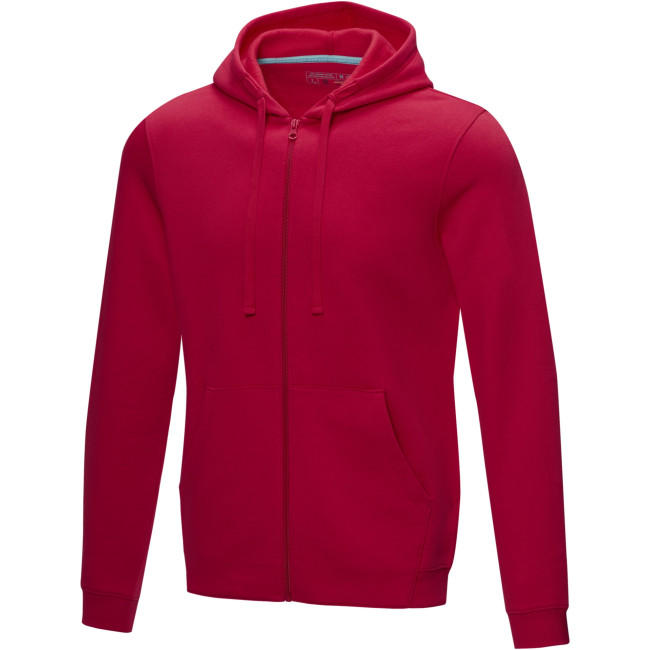 Promotional Ruby Men’s GOTS Organic Recycled Full Zip Hoodie - Image 3