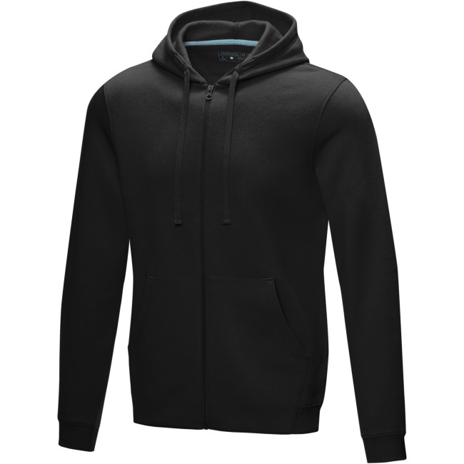 Promotional Ruby Men’s GOTS Organic Recycled Full Zip Hoodie - Image 5