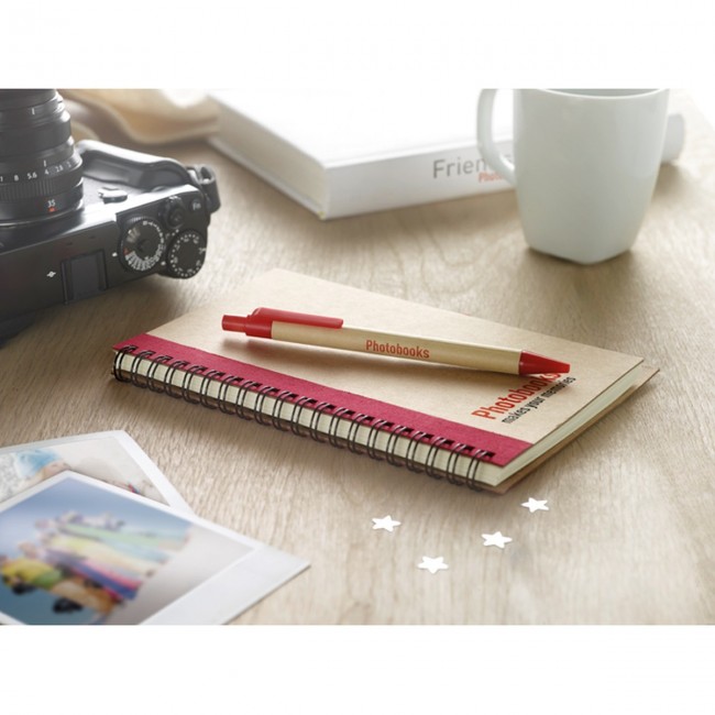 Promotional B6 Recycled Notebook With Pen - Image 2