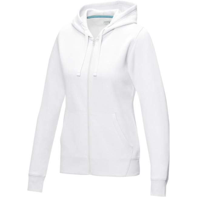 Promotional Ruby Women’s GOTS Organic Recycled Full Zip Hoodie - Image 2