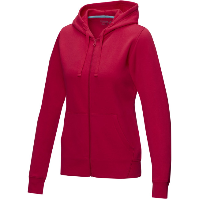 Promotional Ruby Women’s GOTS Organic Recycled Full Zip Hoodie - Image 1