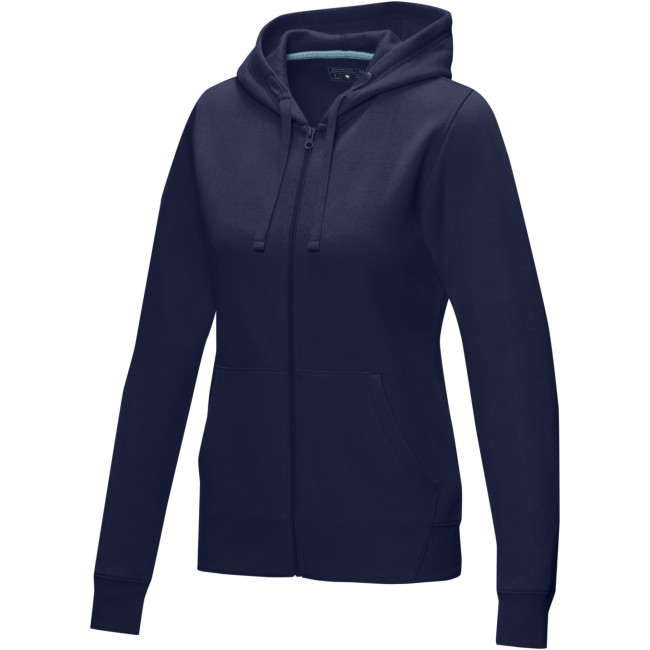 Promotional Ruby Women’s GOTS Organic Recycled Full Zip Hoodie - Image 3