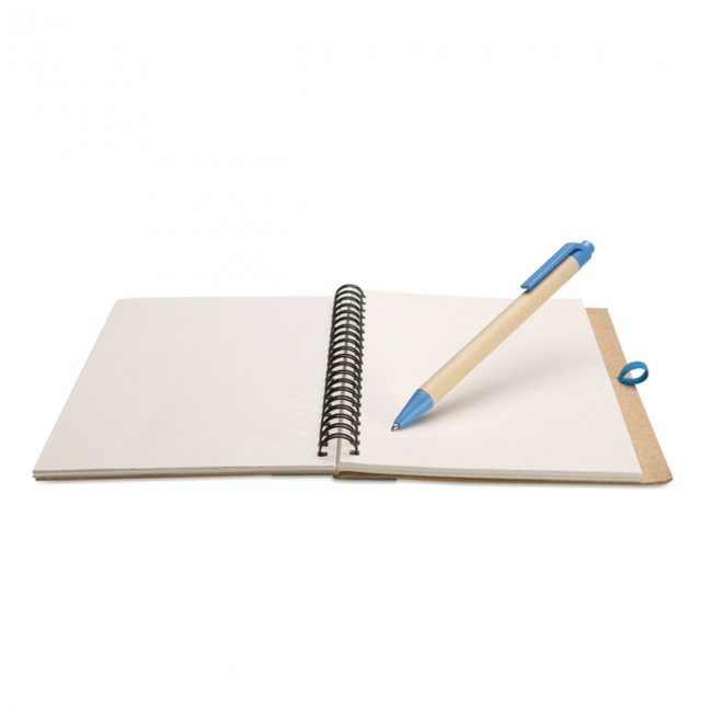 Promotional B6 Recycled Notebook With Pen - Image 3