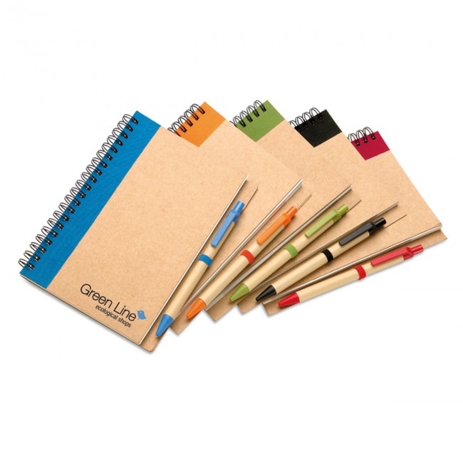 Promotional B6 Recycled Notebook With Pen - Image 1