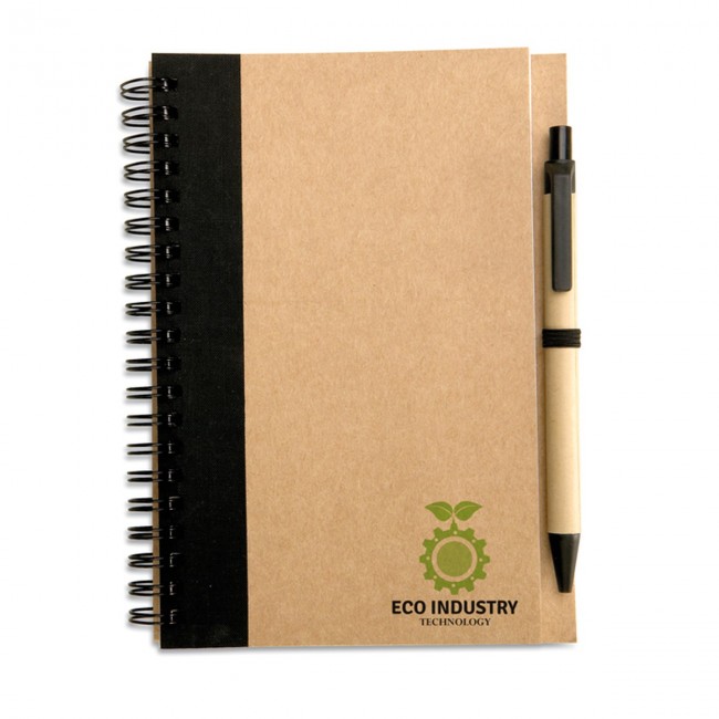 Promotional B6 Recycled Notebook With Pen - Image 4