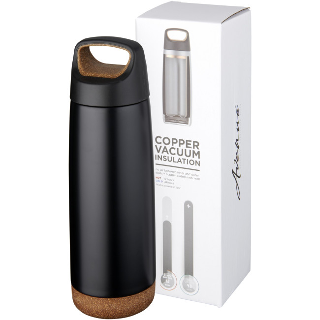 Promotional Valhalla Copper Vacuum Insulated Water Bottle 600ml - Image 3