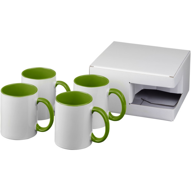 Promotional Ceramic Sublimation Mug 4-Pieces Gift Set - Image 2