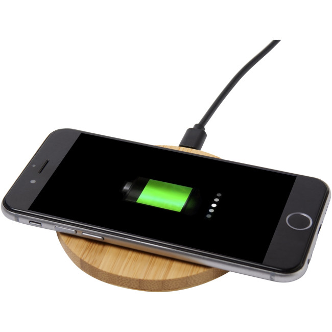 Promotional Essence Bamboo Wireless Charging Pad 5W