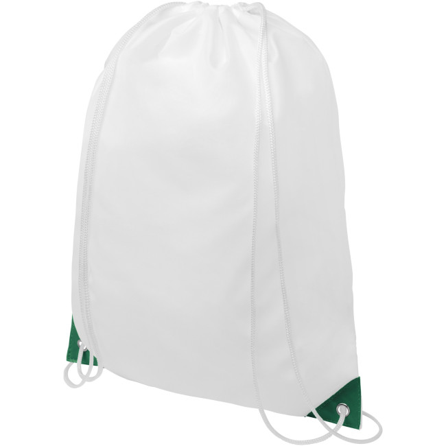 Promotional Oriole Drawstring Backpack With Coloured Corners 5L - Image 1