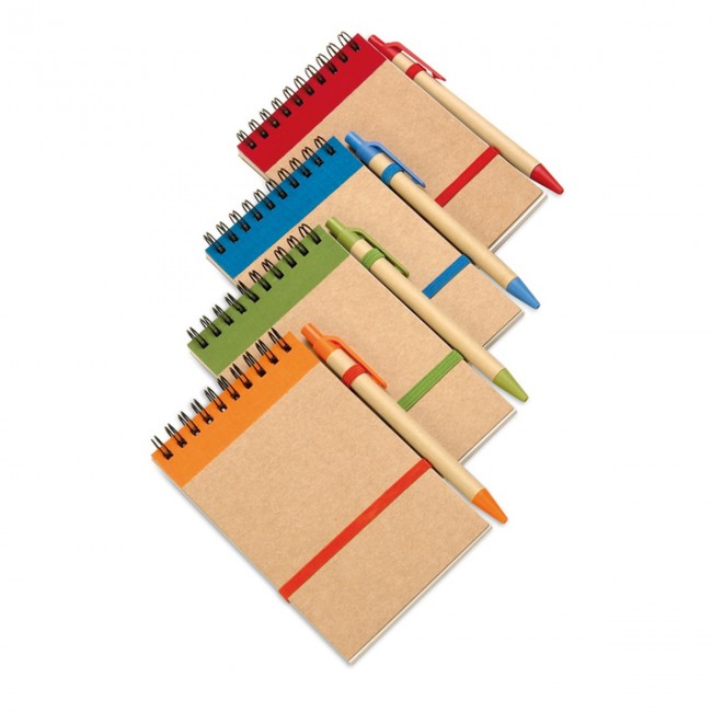 Promotional A6 Recycled Notepad With Pen - Image 4