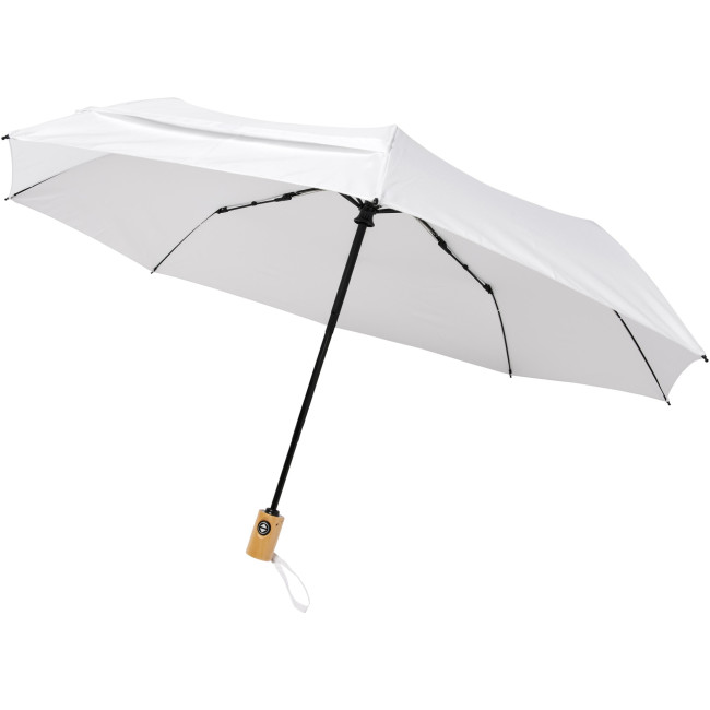 Promotional Bo 21" Foldable Auto Open/Close Recycled Pet Umbrella - Image 7