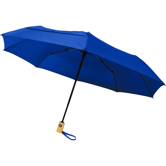 Promotional Bo 21" Foldable Auto Open/Close Recycled Pet Umbrella - Image 2