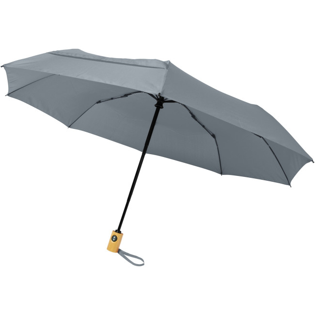 Promotional Bo 21" Foldable Auto Open/Close Recycled Pet Umbrella - Image 1