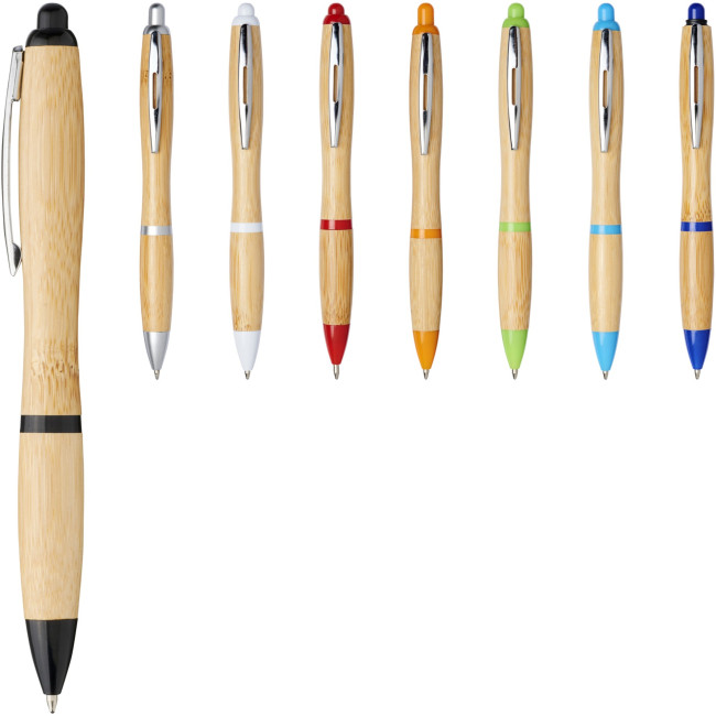 Promotional Nash Bamboo Ballpoint Pen - Image 6