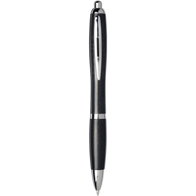 Promotional Nash Wheat Straw Chrome Tip Ballpoint Pen