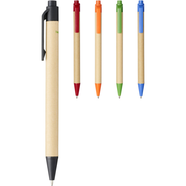 Promotional Berk Recycled Carton And Corn Plastic Ballpoint Pen - Image 5