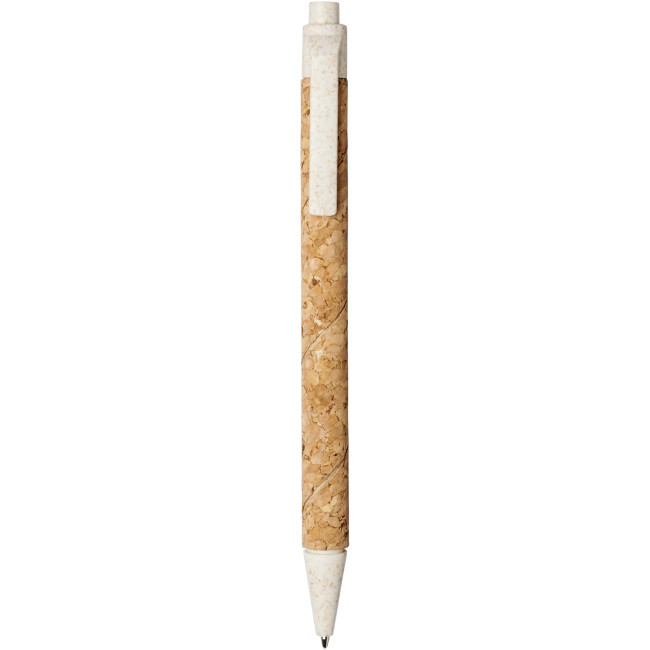 Promotional Midar Cork And Wheat Straw Ballpoint Pen - Image 5