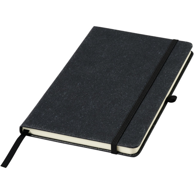 Promotional Atlana Leather Pieces A5 Notebook - Image 2