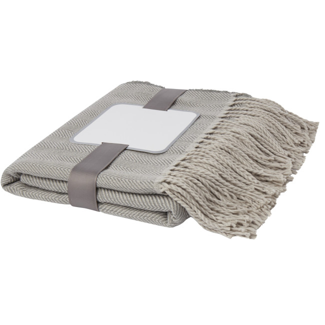 Promotional Haven Herringbone Throw Blanket - Image 2