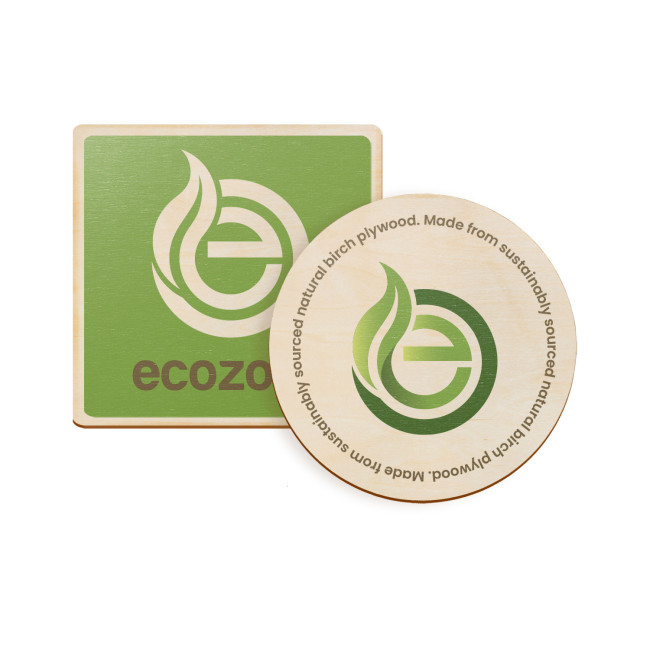 Promotional Plywood Coaster Any Shape - Image 1