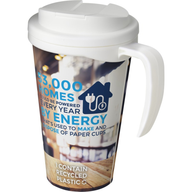 Promotional Brite-Americano Grande Mug With Spill-Proof Lid 350ml - Image 2