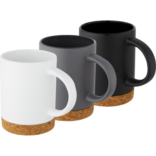 Promotional Neiva Ceramic Mug With Cork Base 425ml - Image 1