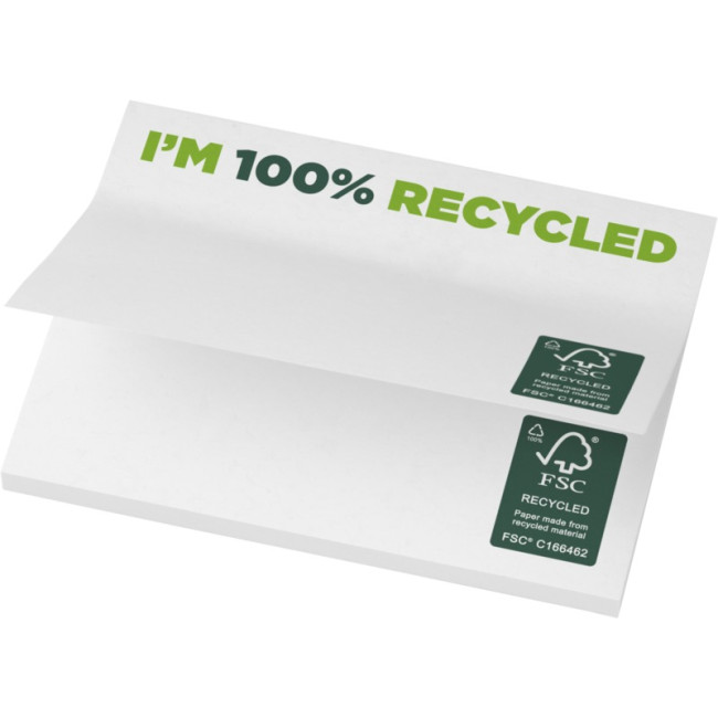 Promotional Sticky-Mate Recycled Sticky Notes 100X75mm - Image 4