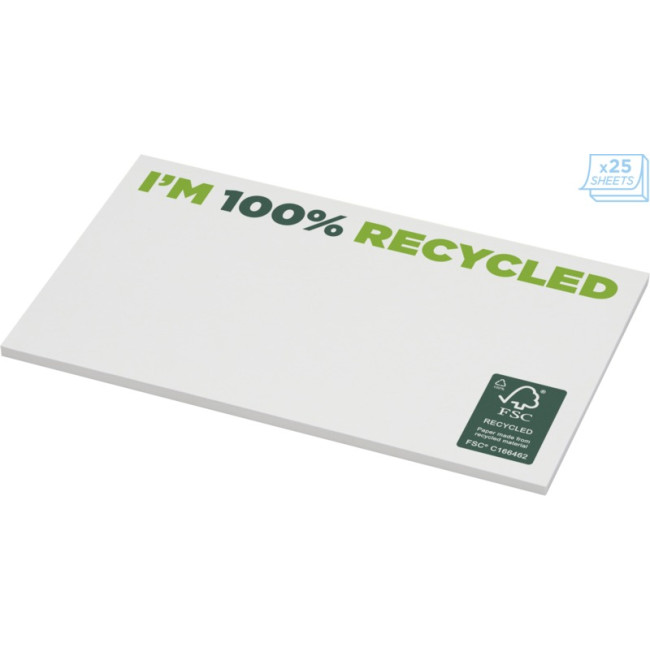 Promotional Sticky-Mate Recycled Sticky Notes 127 X 75mm - Image 1