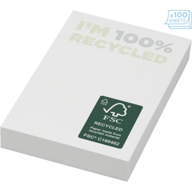 Promotional Sticky-Mate Recycled Sticky Notes 50 X 75mm - Image 3