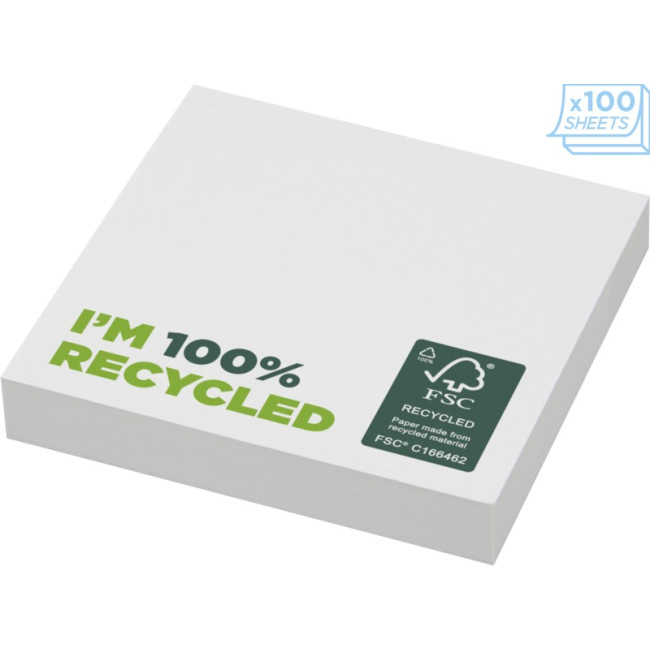 Promotional Sticky-Mate Recycled Sticky Notes 75 X 75mm - Image 3