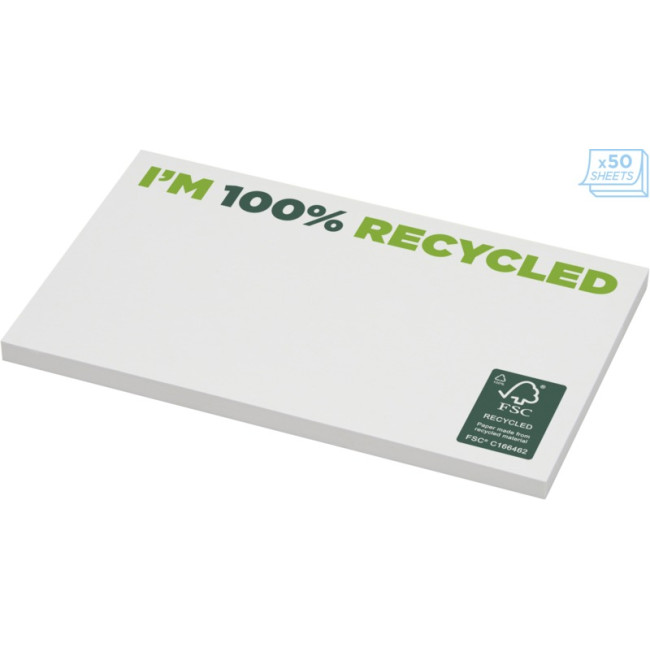 Promotional Sticky-Mate Recycled Sticky Notes 127 X 75mm - Image 2