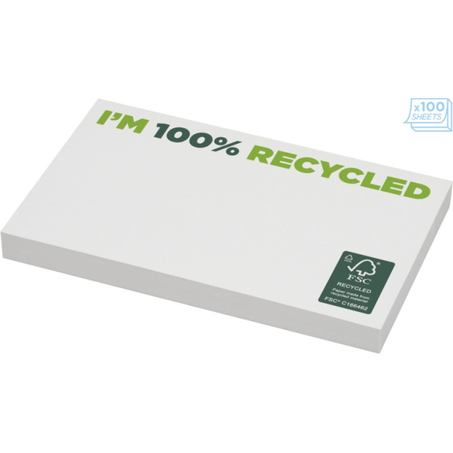 Promotional Sticky-Mate Recycled Sticky Notes 127 X 75mm - Image 3