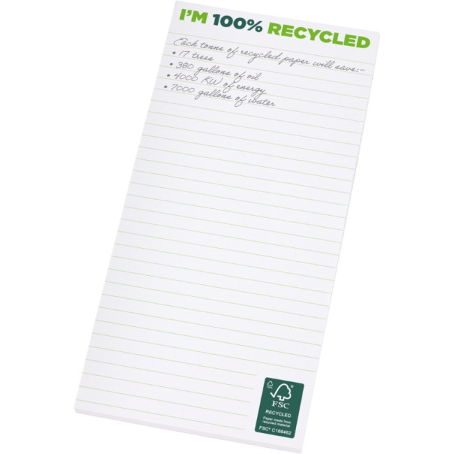 Promotional Desk-Mate 1/3 A4 Recycled Notepad