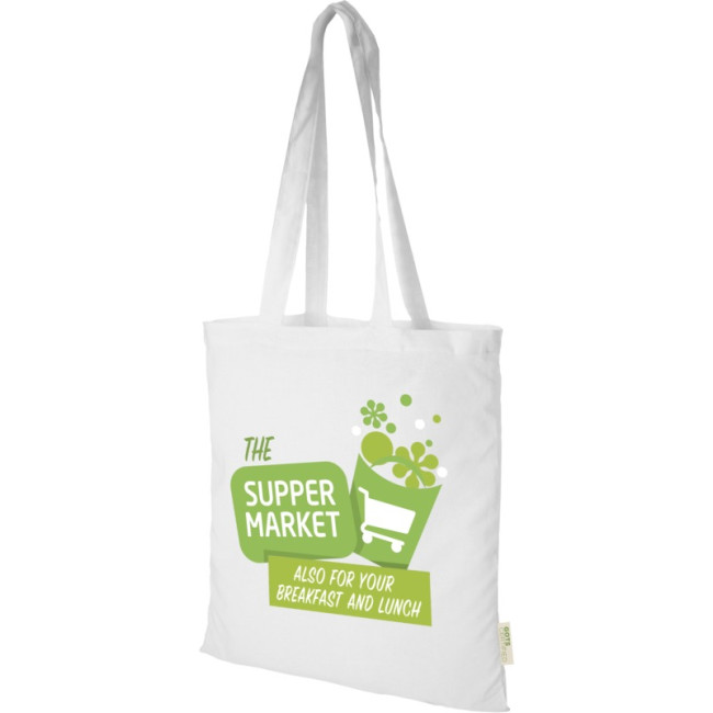 Promotional Orissa 140 g/m² Gots Organic Cotton Tote Bag 7L - Image 1