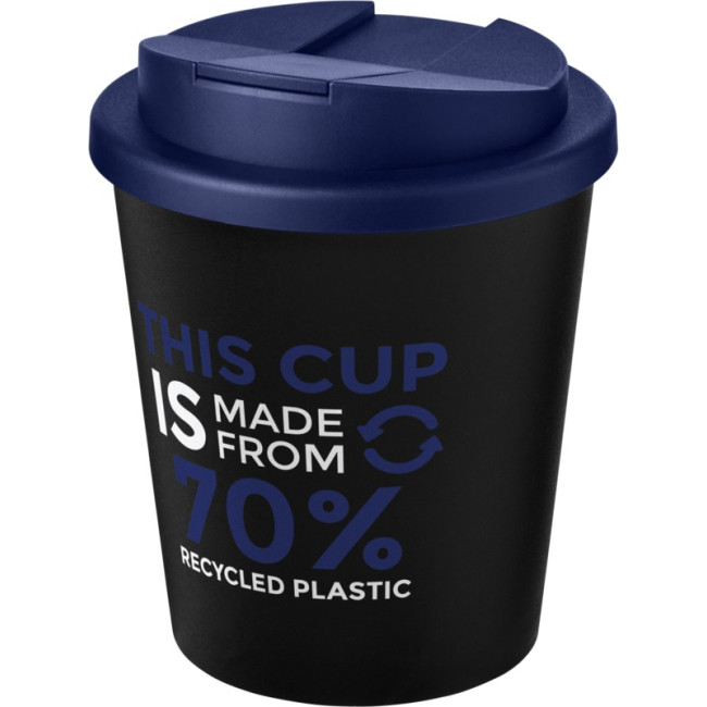 Promotional Americano Espresso Eco Recycled Tumbler With Spill-Proof Lid 250ml - Image 4