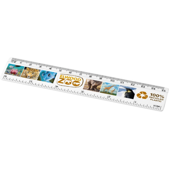 Promotional Refari 15 cm Recycled Plastic Ruler - Image 1